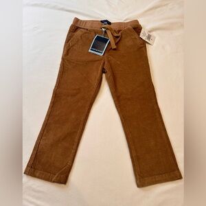 NWT Andy & Evan Little Boys Beige Brown Corduroy Pants sz 4 Years 4T